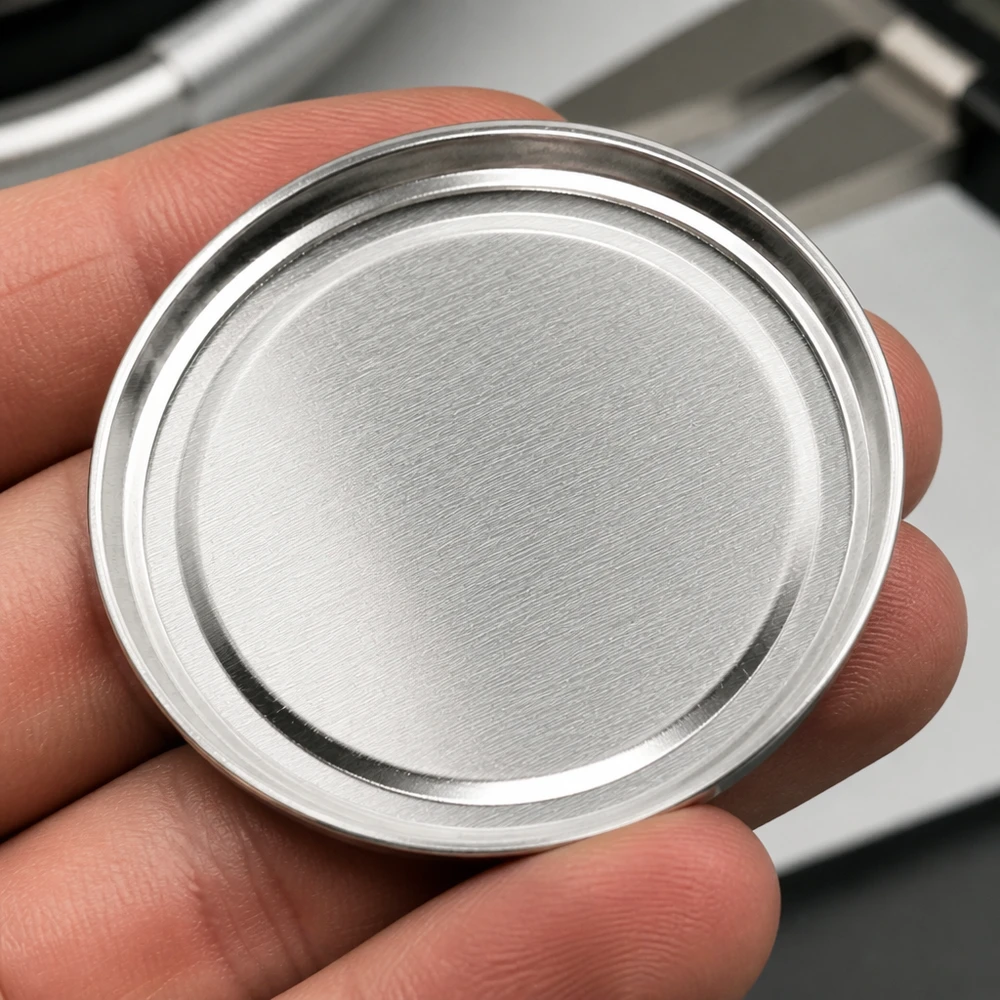 66 mm BasicSeal-deksel TO66, zilverkleurig, met kenmerkende veiligheidsrand voor het inmaken