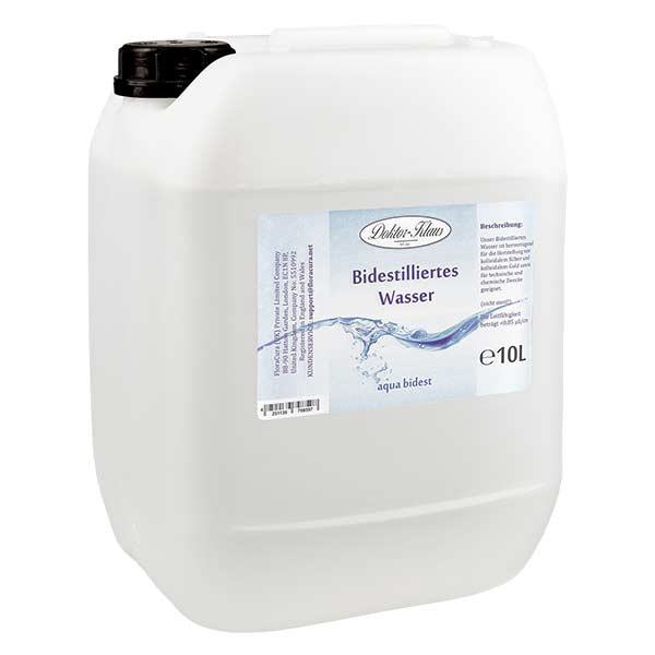 Doktor-Klaus Aqua bidest - Dubbel gedestilleerd water 10 l Doktor-Klaus Aqua bidest - Dubbel gedestilleerd water 10 l