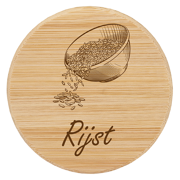 Houten deksel "Rijst" voor WECK RR100 Houten deksel "Rijst" voor WECK RR100