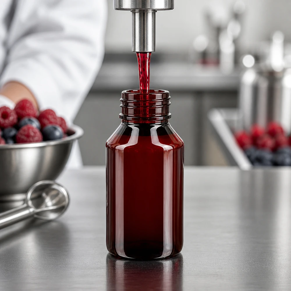 50 ml PET medicijnfles met verstuiver zwart GCMI 28/410 incl. dop transparant, standaard Dunkle PET Flasche 50ml mit OV Verschluss schützt lichtempfindliche Flüssigkeiten