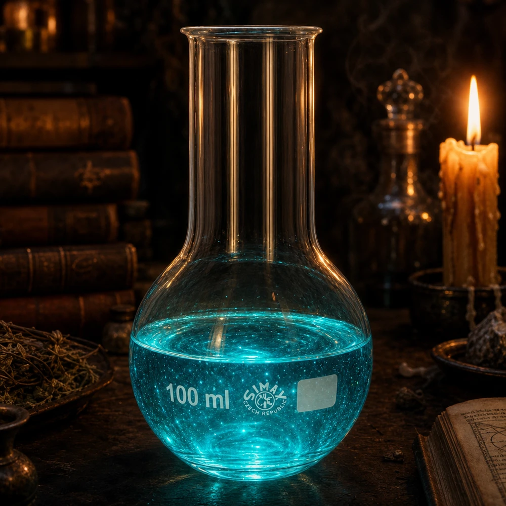 Borosilicaatkolf 100 ml met hittebestendige eigenschappen voor verwarmingsexperimenten