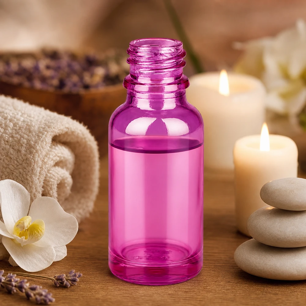 20ml PurpleLine apothekersfles met UNiTWIST dop UT18/20 in een modern paars ontwerp