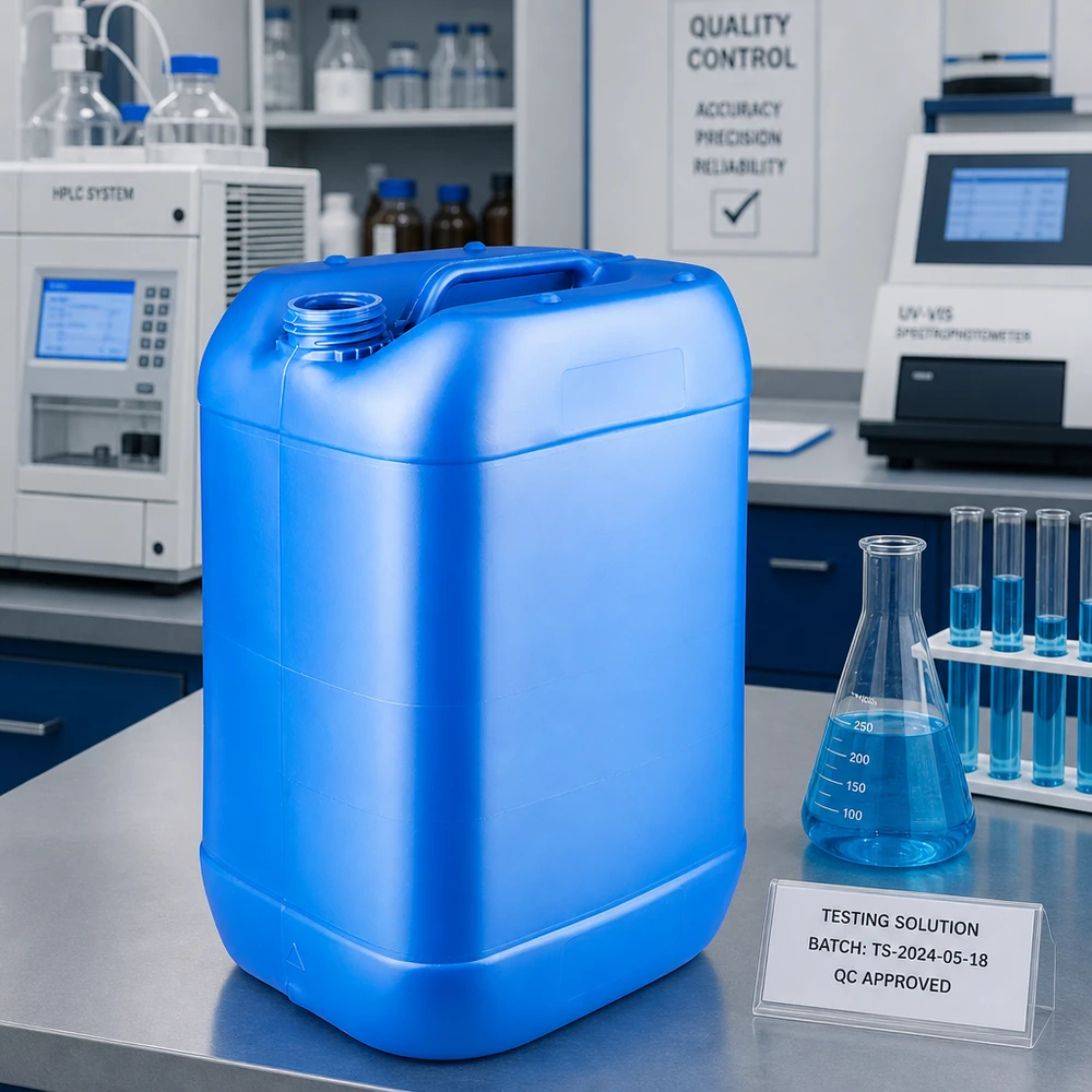 Canister 25 liter blauw zonder sluiting Blauwe lege jerrycan van 25 liter zonder dop, met verstevigde randen, voor langdurige opslag