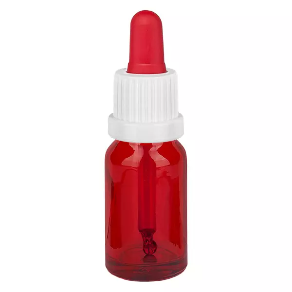 10ml pipetfles wit/rood OV RedLine UT18/10 10ml pipetfles wit/rood OV RedLine UT18/10