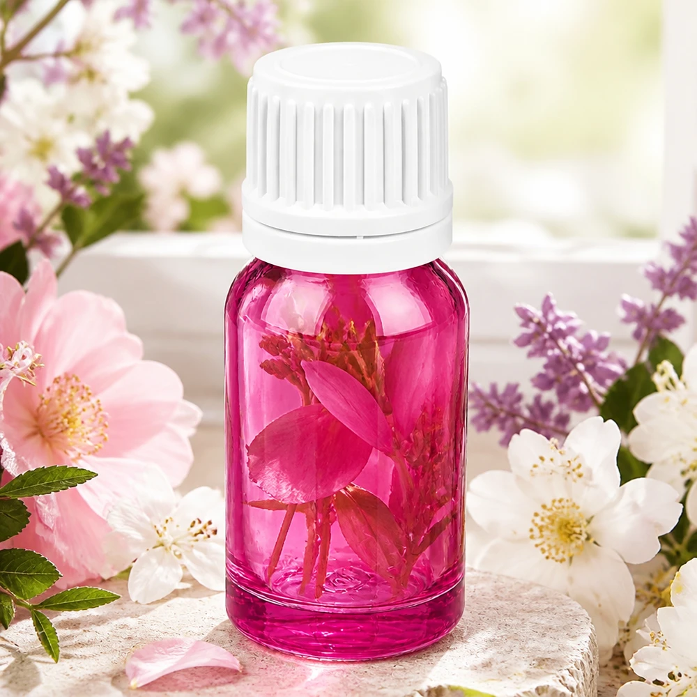 10ml flesje 11mm schroefdop wit Originality schroefdop PurpleLine UT18/10 10ml violet potje met stevige schroefdop perfect voor DIY cosmetica en parfum maken