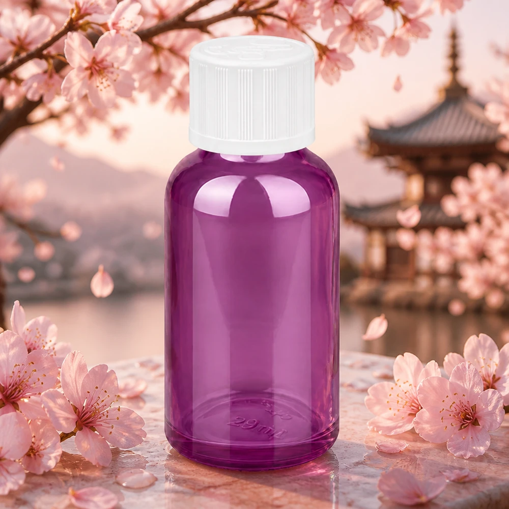 30ml druppelfles 1,2mm wit standaard kindveilig PurpleLine.UT18/30 Praktische paarse druppelfles met een vulvolume van 30 ml voor het exact portioneren van vloeistoffen