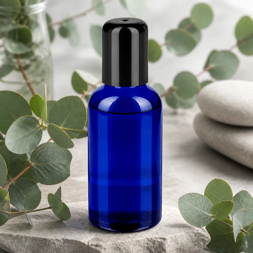 Professionele 50ml roll-on flacon STD BlueLine UT18/50 voor schoonheids- en aromatherapieproducten