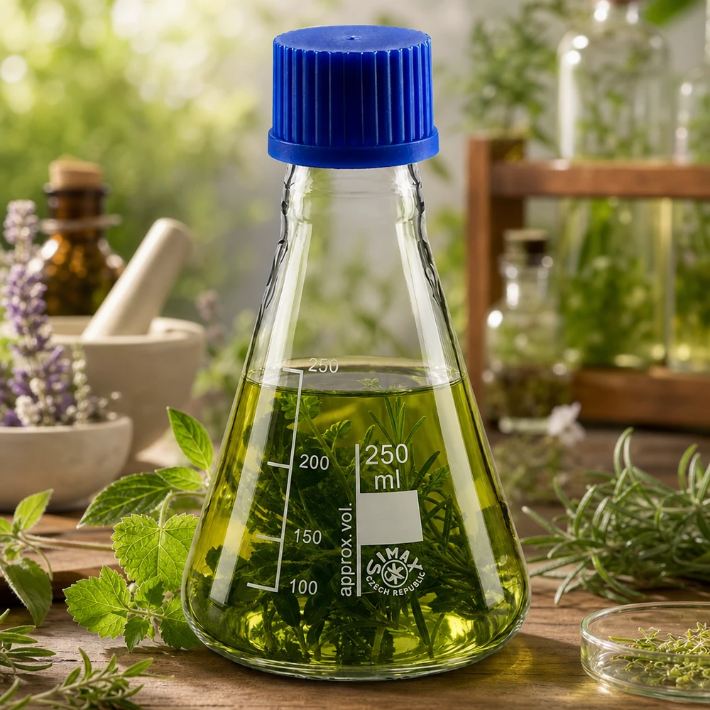 Erlenmeyer 250 ml hittebestendig met stabiele bodem voor een veilige stand in het laboratorium