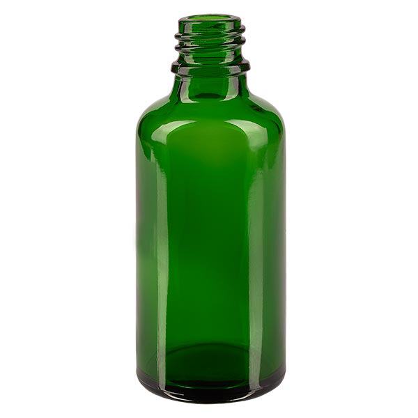 Groene glazen fles 50ml Groene glazen fles 50ml