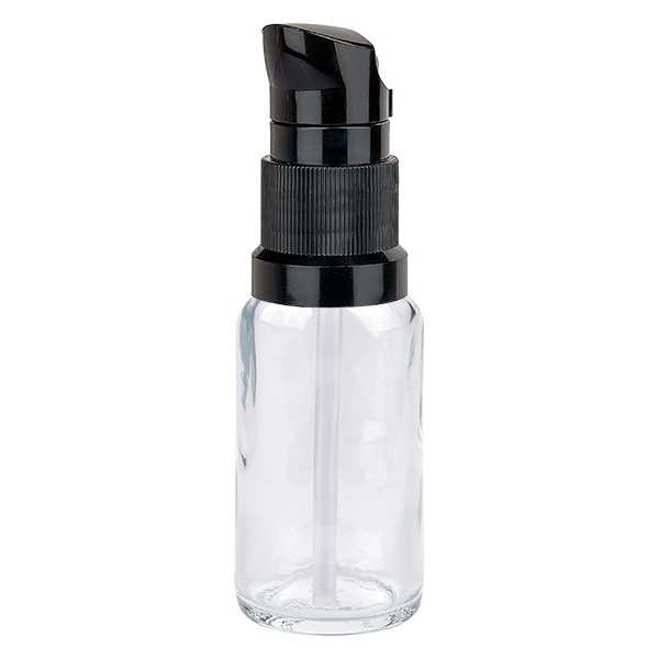 20ml pompflacon zwart STD ClearLine UT18/20 20ml pompflacon zwart STD ClearLine UT18/20