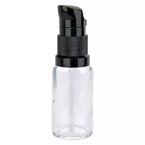 20ml pompflacon zwart STD ClearLine UT18/20 20ml pompflacon zwart STD ClearLine UT18/20