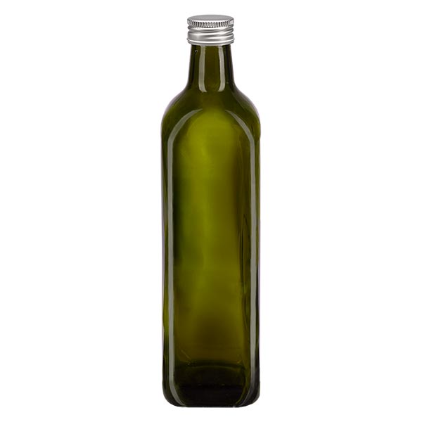 750ml oliefles vierkant olijfgroen incl. alu schroefsluiting zilver (PP 31.5mm) 750ml oliefles vierkant olijfgroen incl. alu schroefsluiting zilver (PP 31.5mm)
