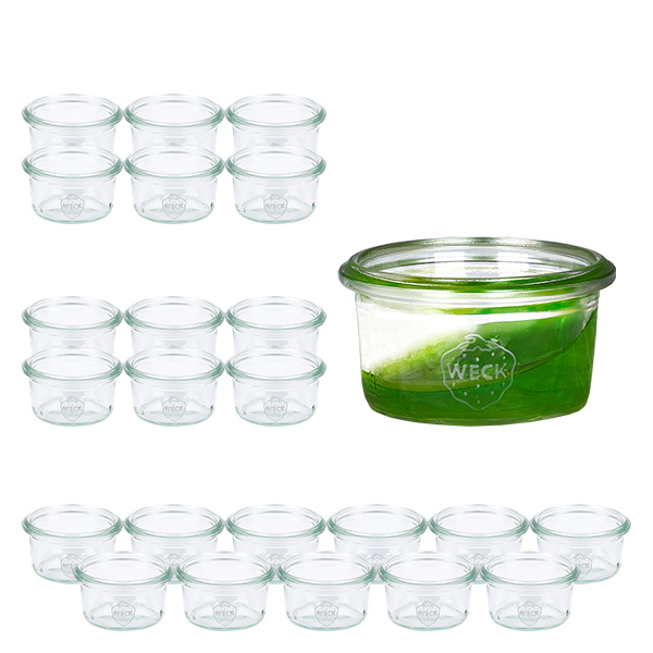 Set van 24 Weckpotten 50 ml bekers