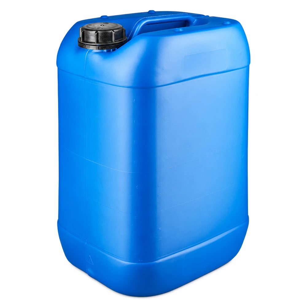 Canister 25 liter blauw met schroefdop OV Stevige opslagkanister van 25 liter, blauw, van kunststof, met schroefdeksel en handvat