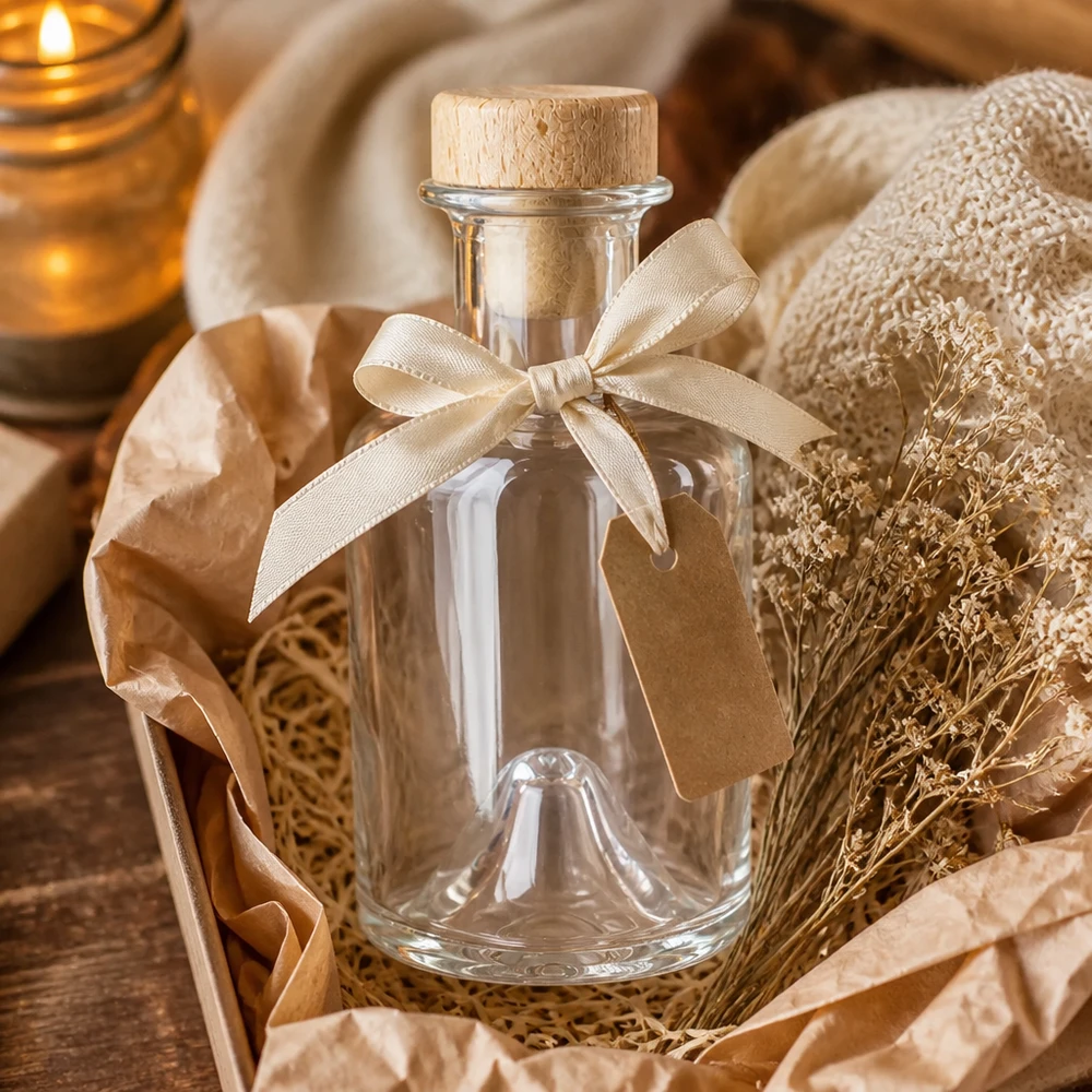 200 ml apothekersfles Sofia met houten handvat en kurk UNiTWIST®
