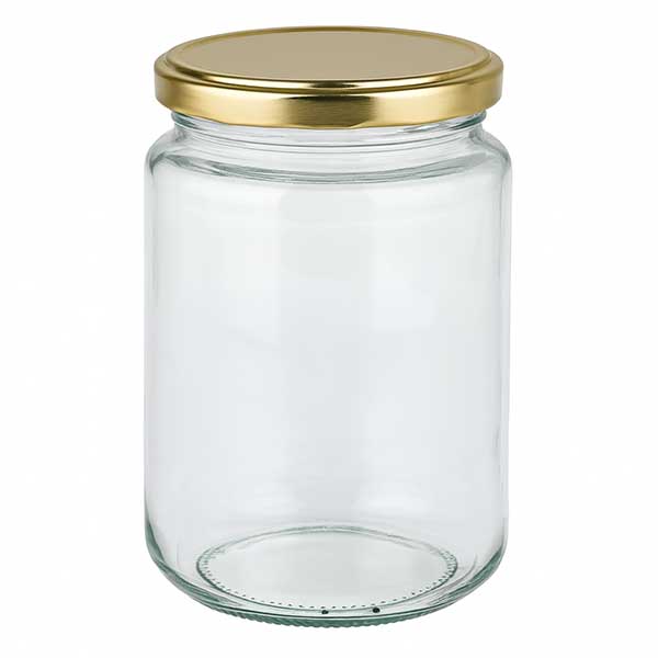 382ml rond glas met BasicSeal deksel goud UNiTWIST