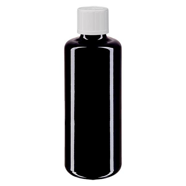 Apothekersfles viol. 100ml druppelaar wit KiSi pc. Apothekersfles viol. 100ml druppelaar wit KiSi pc.