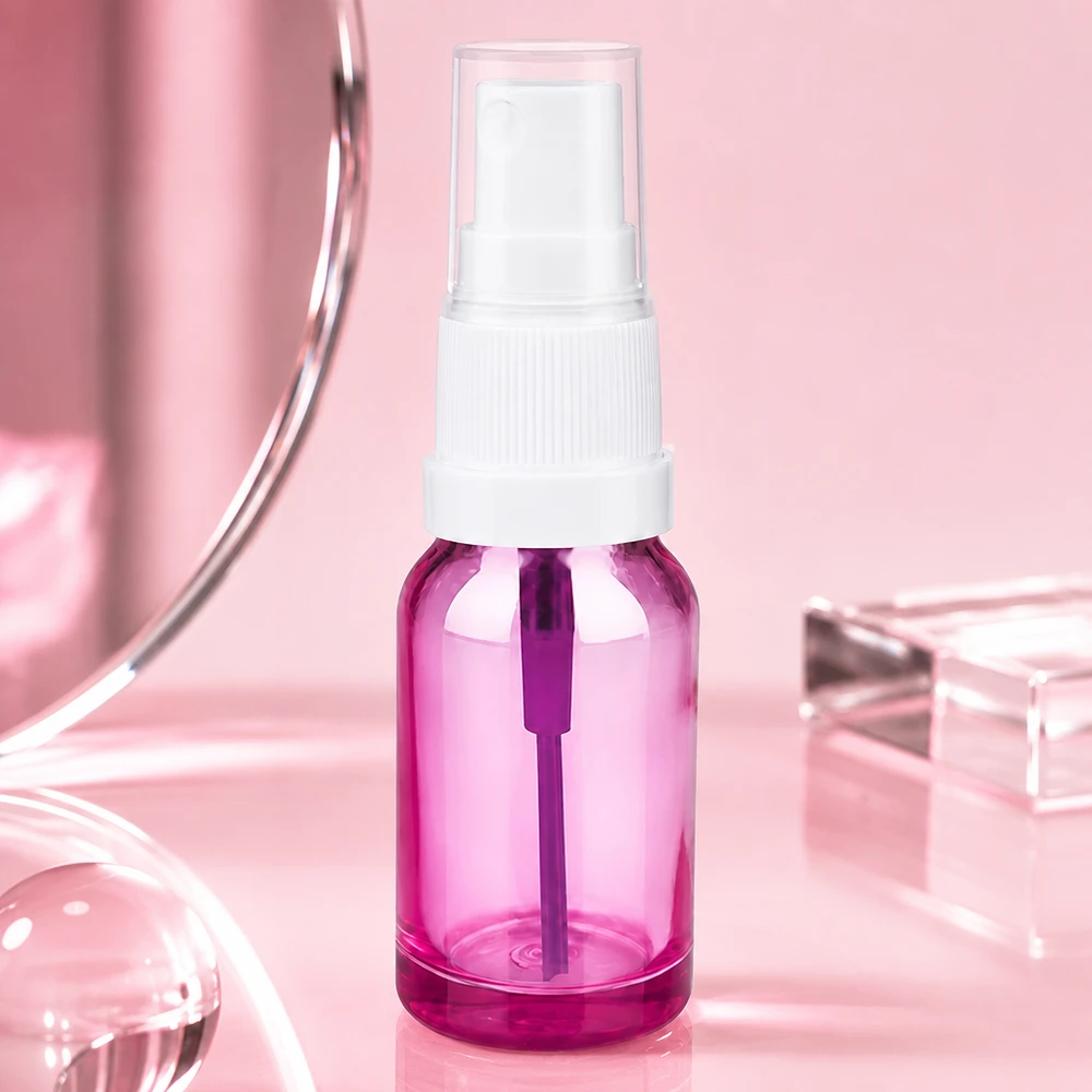 10ml spuitfles wit/transparant Standaard PurpleLine UT18/10 10ml glazen sprayflacon in Purple Line kwaliteit ideaal voor gezichtstoner en toner