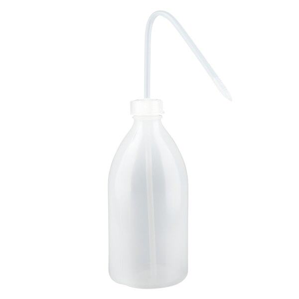 Laboratoriumfles met nauwe hals 500 ml met sproeisluiting Laboratoriumfles met nauwe hals 500 ml met sproeisluiting