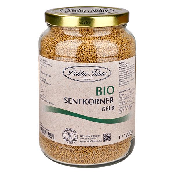 1200g biologische mosterdzaadjes geel Doktor-Klaus noWaste 1200g biologische mosterdzaadjes geel Doktor-Klaus noWaste