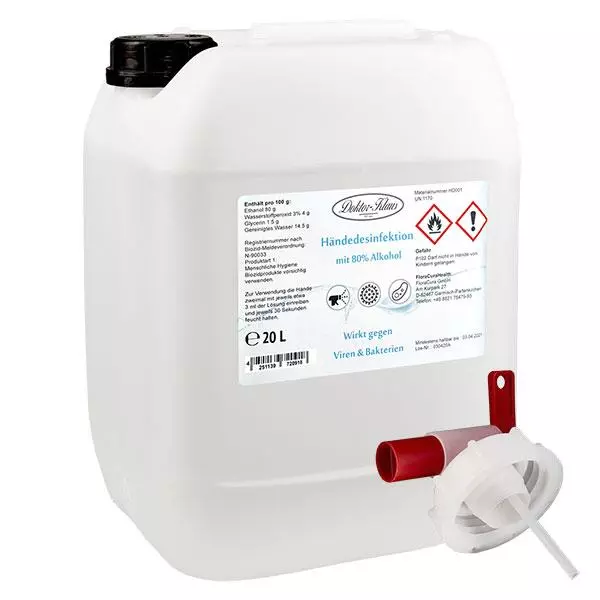 Navulling handdesinfectiemiddel 20L Doktor-Klaus