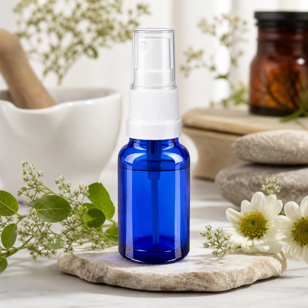 Pompflacon van 10 ml met ergonomisch ontwerp en gelijkmatige sprayverdeling voor dagelijks gebruik