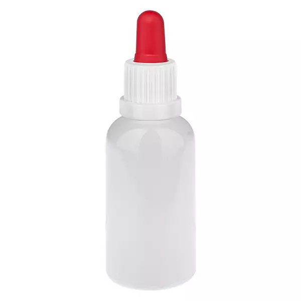 30 ml pipetflesje wit/rood originele sluiting WhiteLine UT18/30 30 ml pipetflesje wit/rood originele sluiting WhiteLine UT18/30