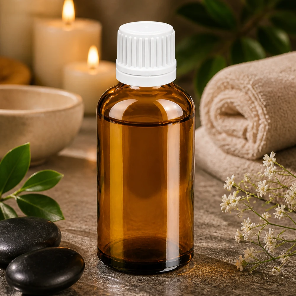 50ml Druppelflesje 0.7mm wit OV BrownLine UT18/50 Lichtbeschermende glazen fles 50ml bruin met nauwkeurig druppelsysteem voor gevoelige ingrediënten