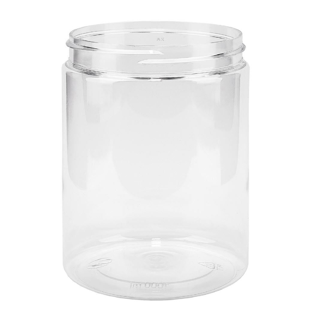 PET pot met schroefdeksel 1000 ml helder schroefdraad 100 mm PET pot met schroefdeksel 1000 ml helder schroefdraad 100 mm