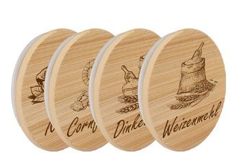 Bedrukte houten deksels
