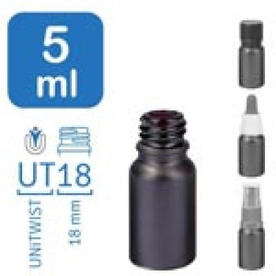 5ml BlackLine apothekersflessen UT18