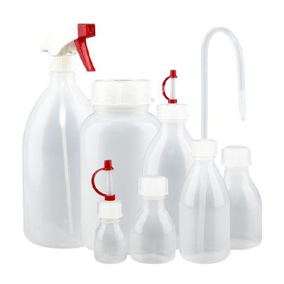 Laboratoriumflessen smalle hals/ wijde hals van LDPE