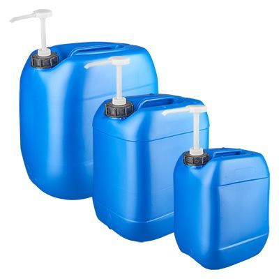 Jerrycan blauw met doseerpomp