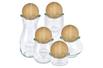 Wekpotten met houten ballen