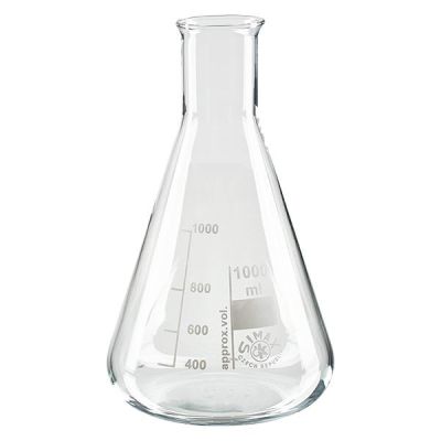 Erlenmeyer smalle hals borosilicaat, gegradueerd
