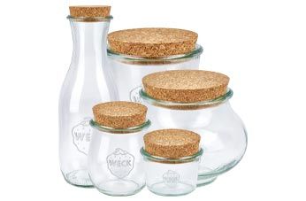 Weckpotten met kurk