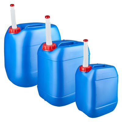 Jerrycan blauw met schenktuit