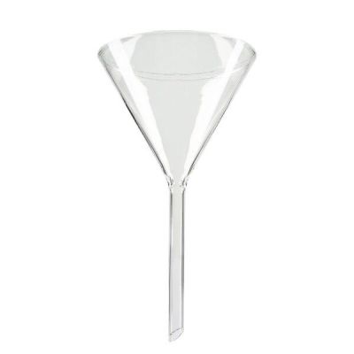 Glazen trechters van soda lime glas